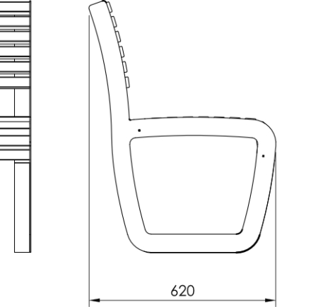 Parkbänk Trolla 2.4