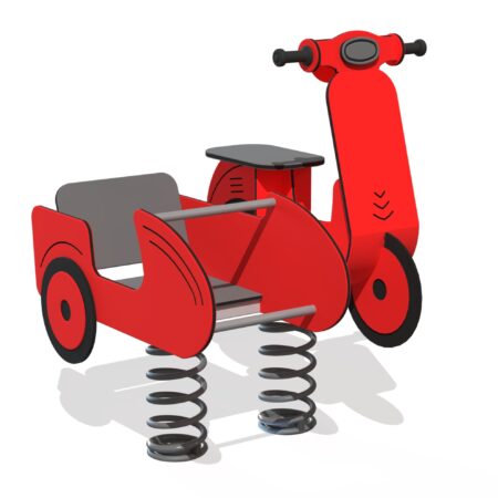 Fjädergunga Vespa Med Sidobil