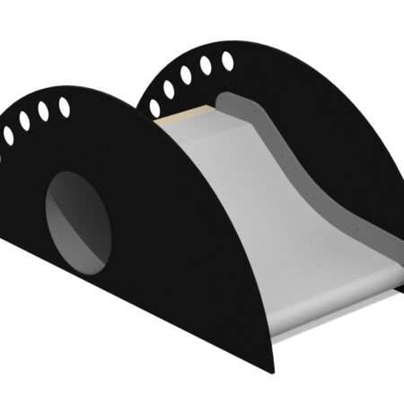 Lekställning Shell rund bred, HDPE