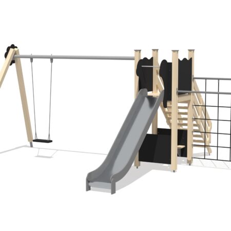 Lekställning Harriet med klätterställning och gunga