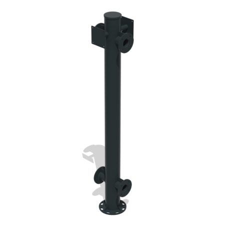 Gym Dubbel huvudstolpe rund