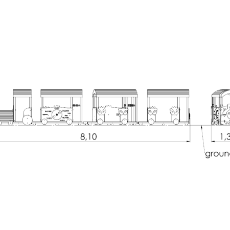 Temalek Tåglek CHOO-CHOO extra lång