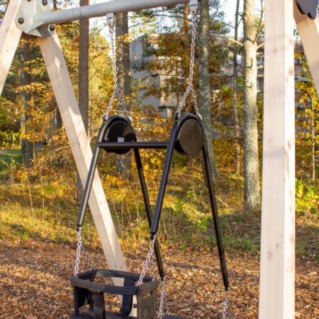 Gungställning Förälder-barn med kedjor och beslag