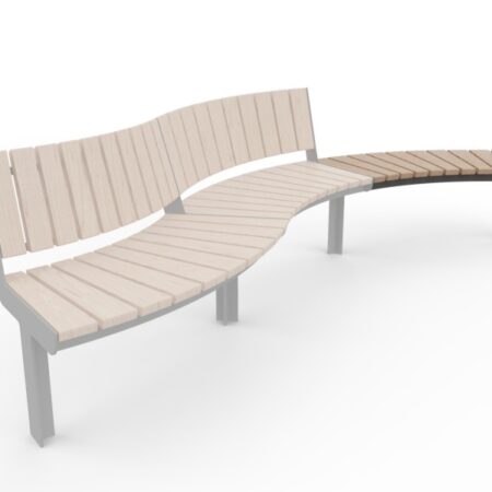 Parkbänk KADRIORG böjd (1,25 m)