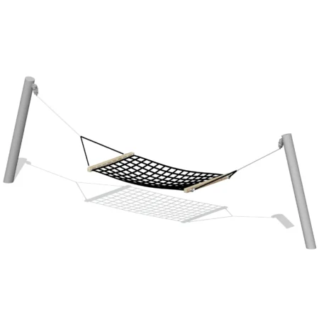 Hängmattor Hängmatta Halm grå stolpar